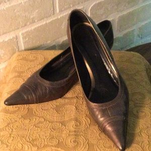 Italian Leather, Kitten Heel, High Grade for Saks